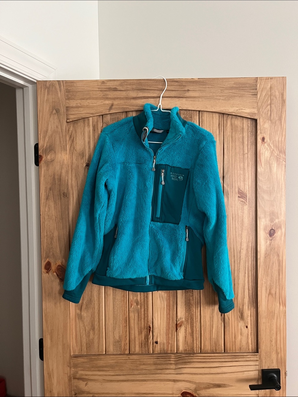 Mountain Hardwear Teal Fleece Jacket - Zip Chest Pocket